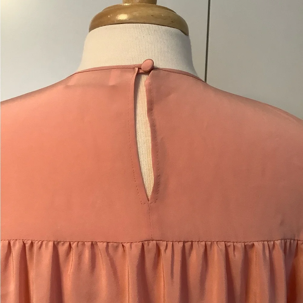 Red Valentino Cropped PINK Blouse Top Sz Large